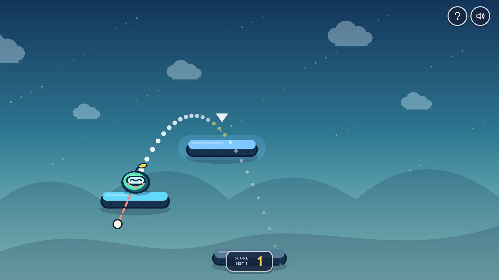 Teach Kids Games: Age 5. Rocket robot on platforms.