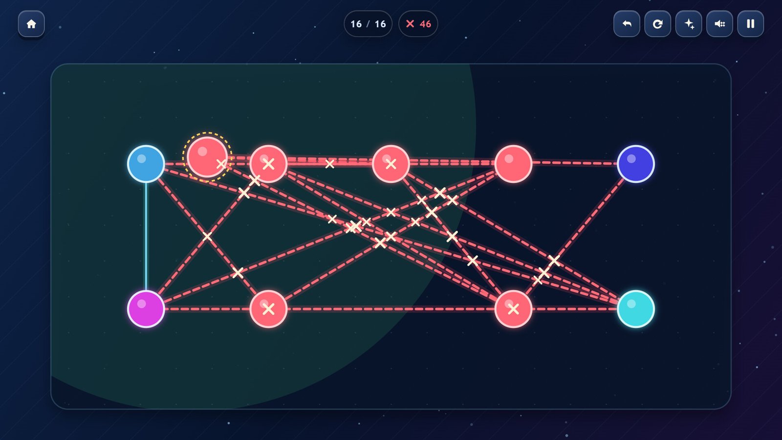 Teach Kids Games: Age 6. Untangling colored lines.
